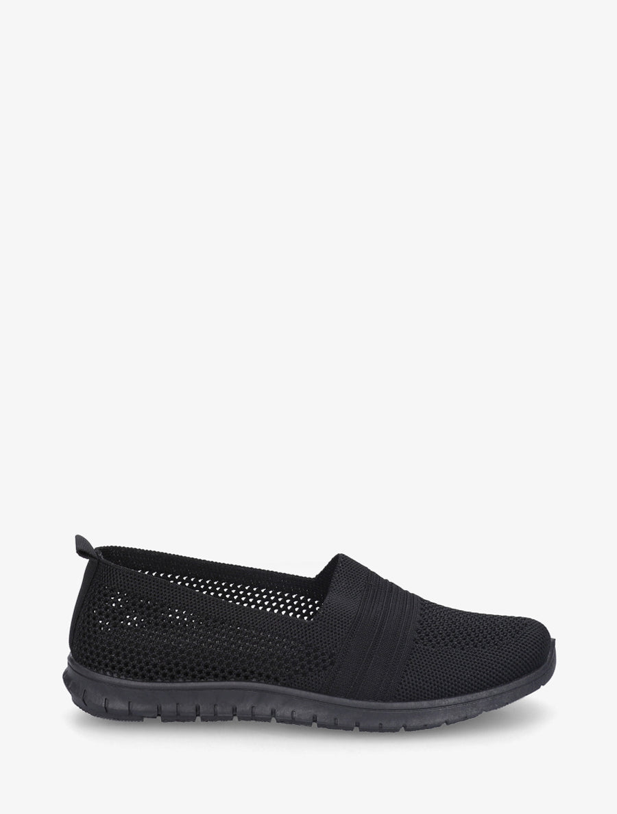 Slip-on en maille - Noir - 1