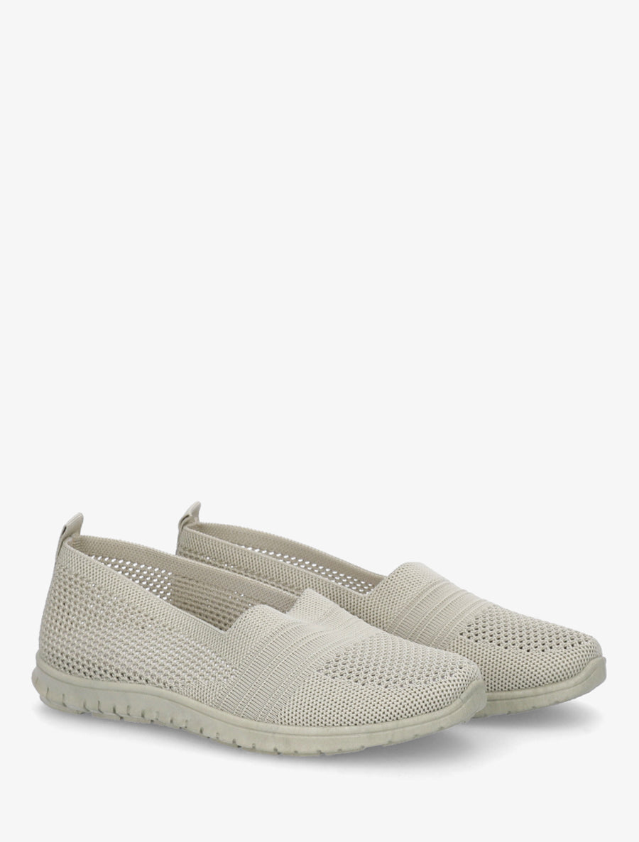 Slip-on en maille - Vert olive - 4