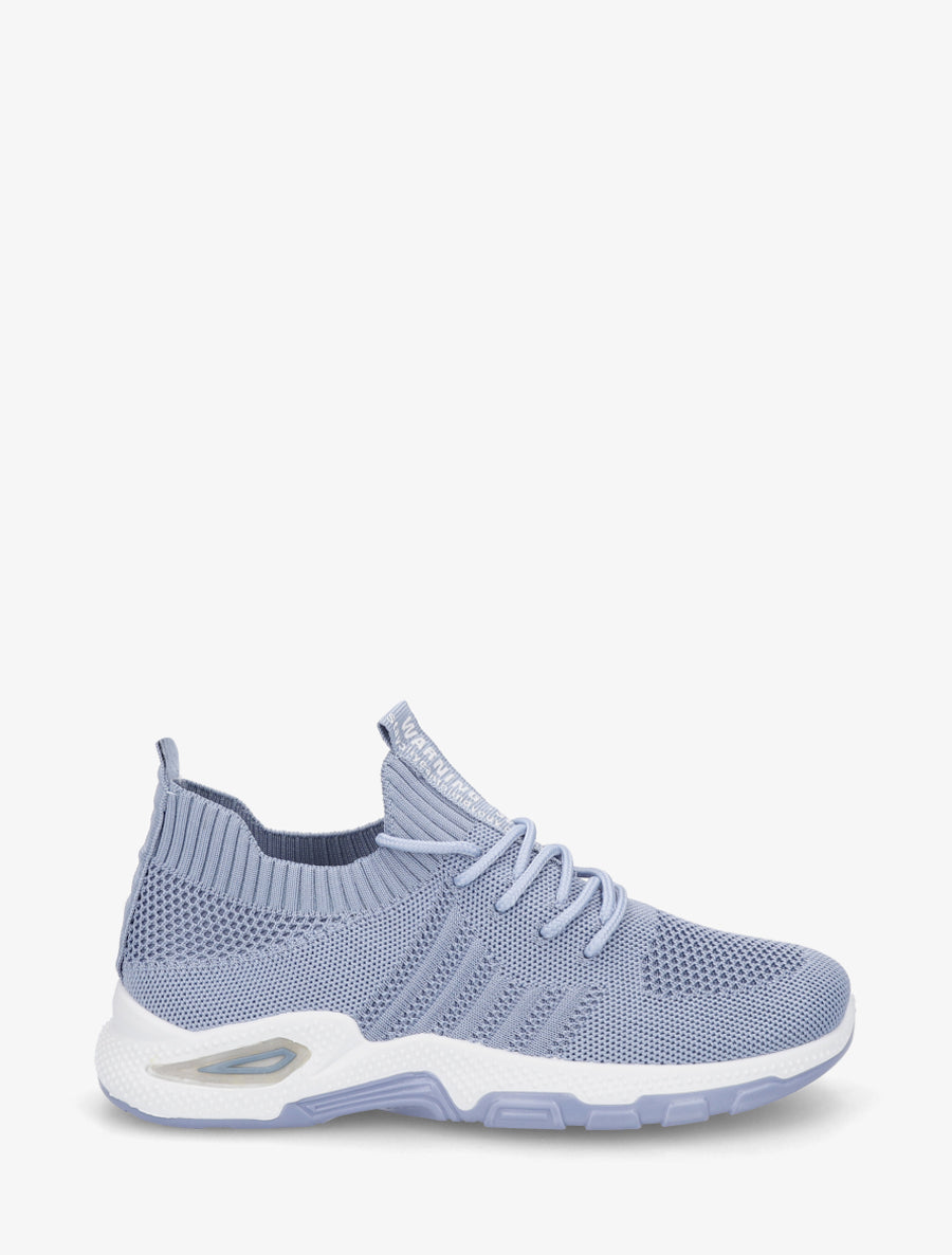 Baskets souples en maille - Bleu - 1