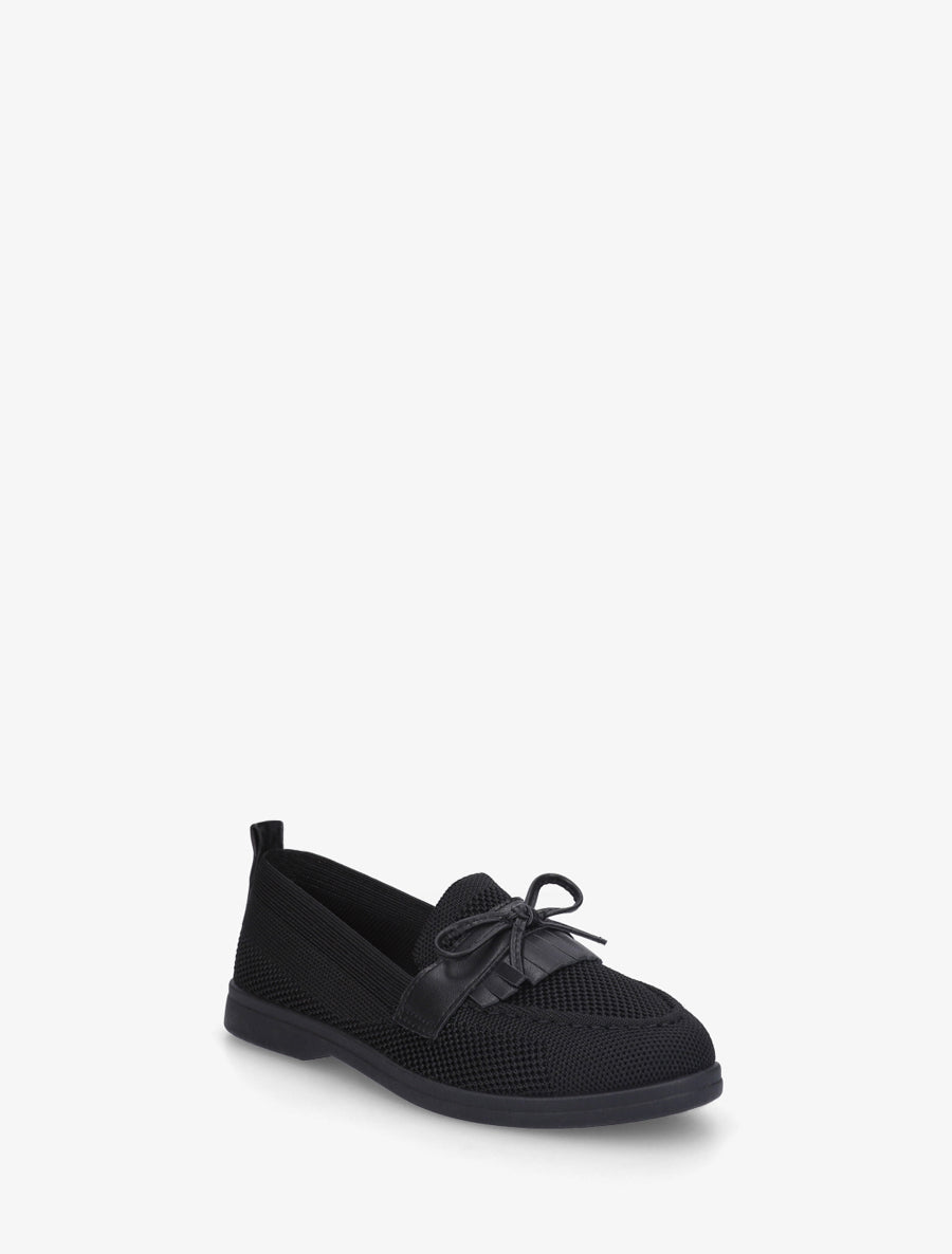 Mocassins en maille à nœud - Noir - 2