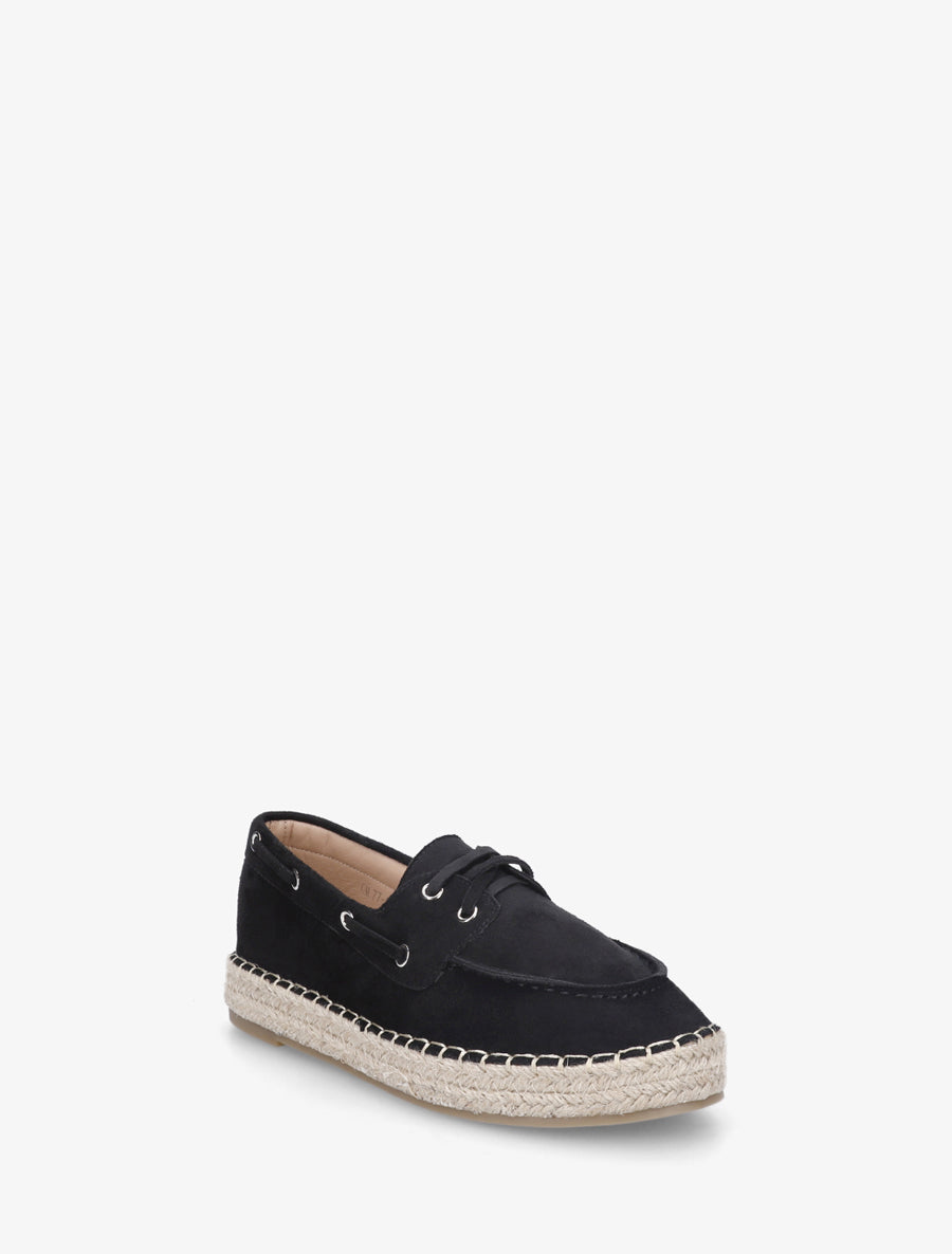 Espadrilles en suédine - Noir - 2
