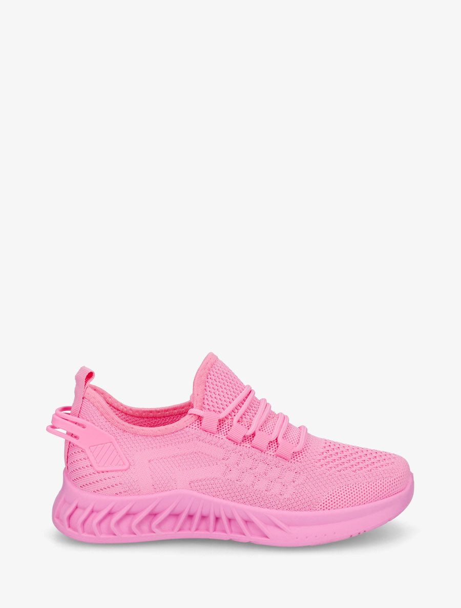Baskets en tissu à languette - Fushia - 1