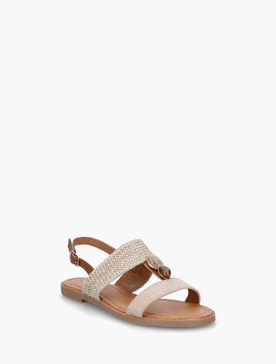 Nu-pieds à brides dépareillés - Taupe - 2