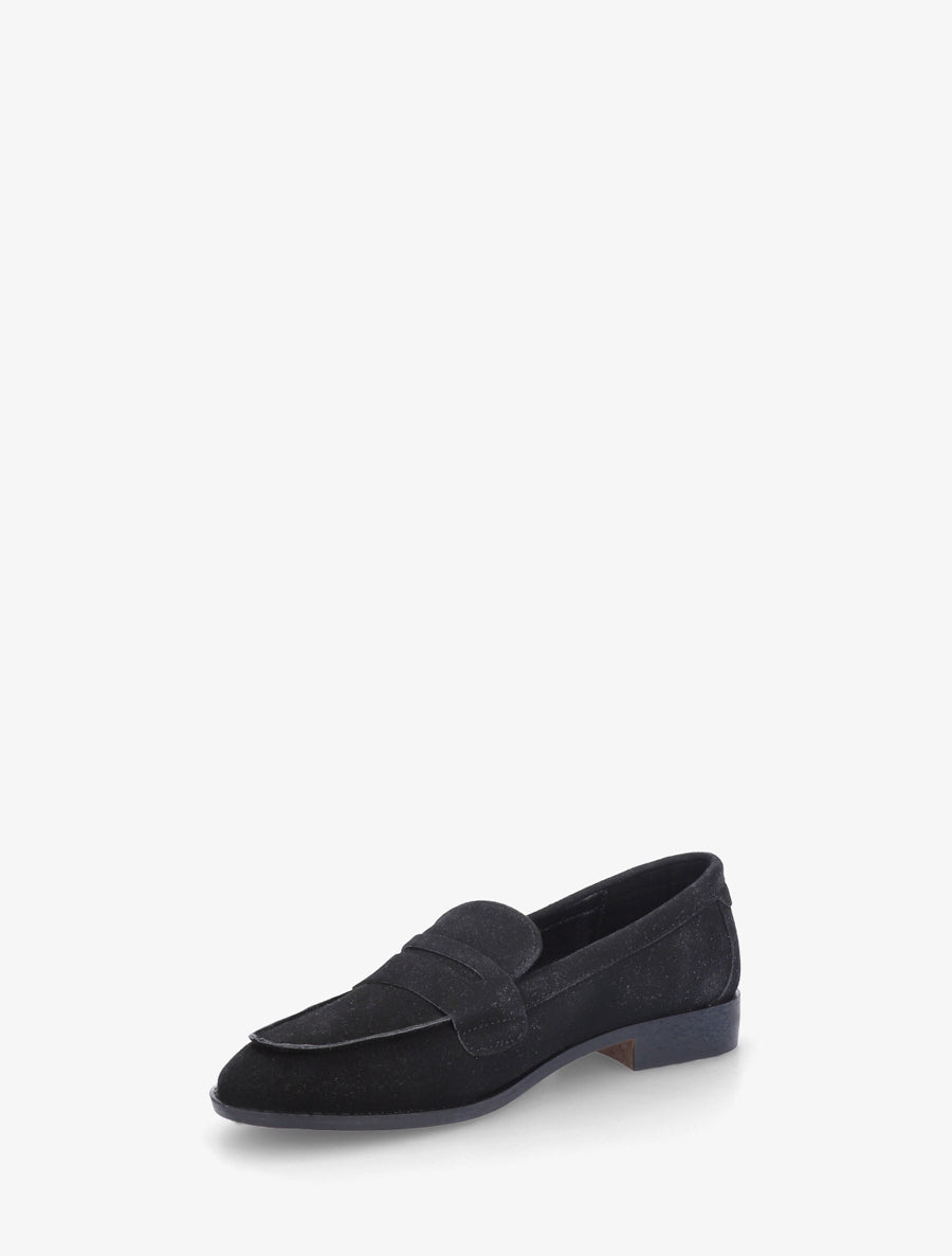 Mocassins classique en suédine - Noir - 3
