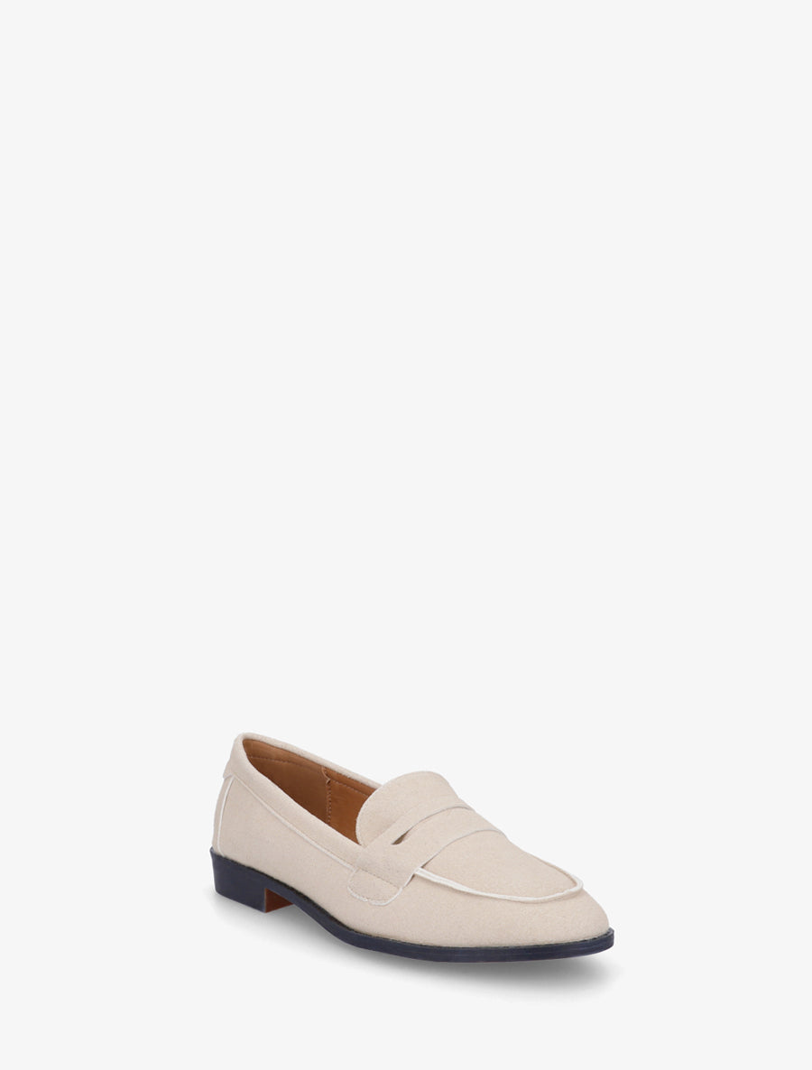 Mocassins classique en suédine - Beige - 2