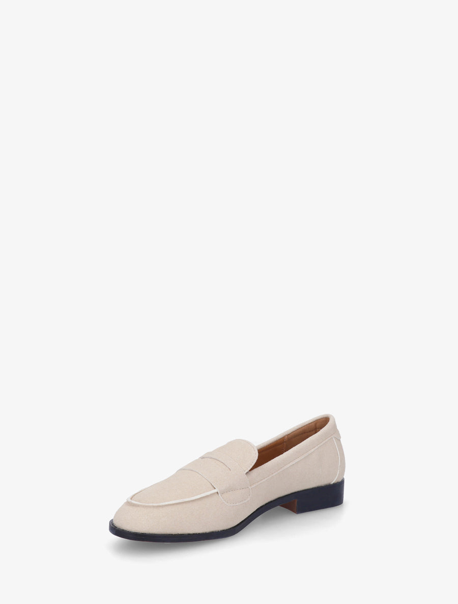 Mocassins classique en suédine - Beige - 3