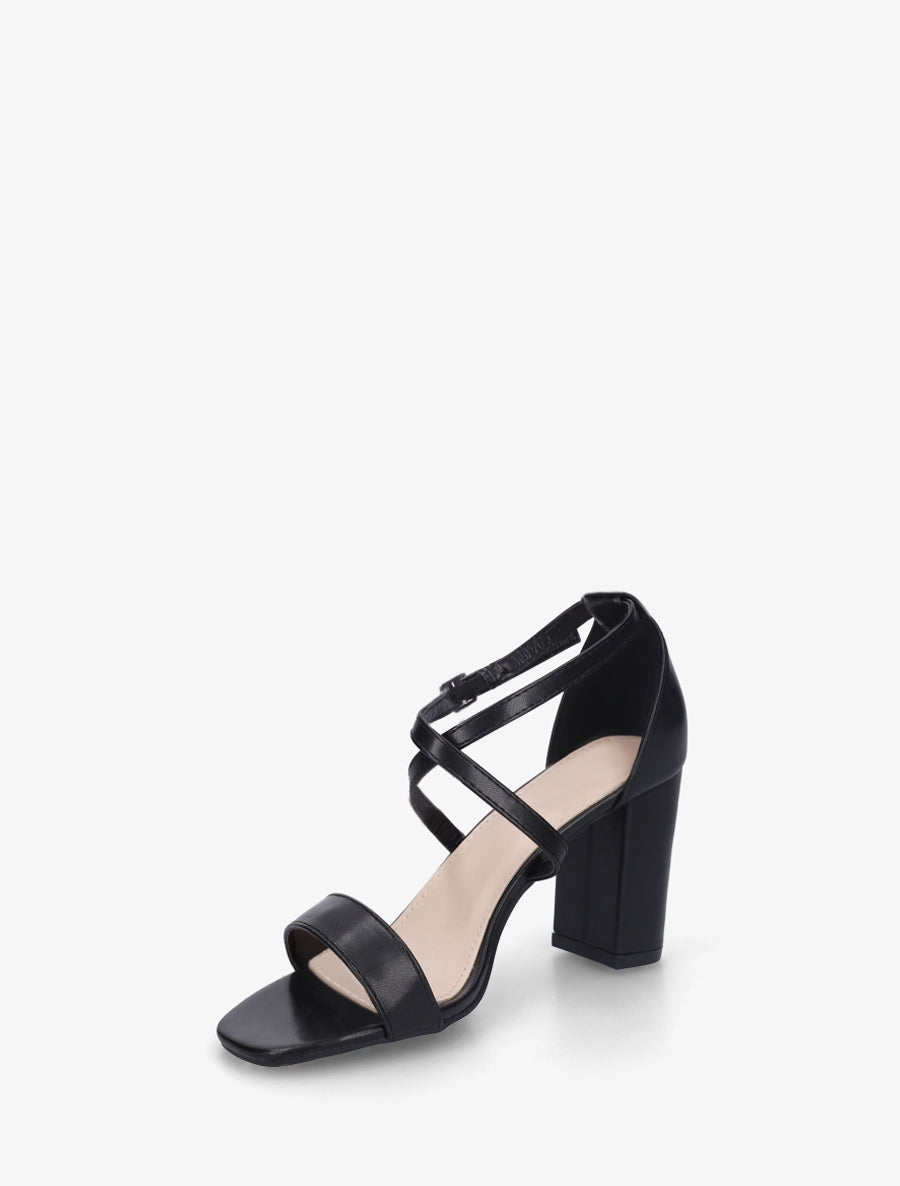 Sandales à brides croisées - Noir - 3