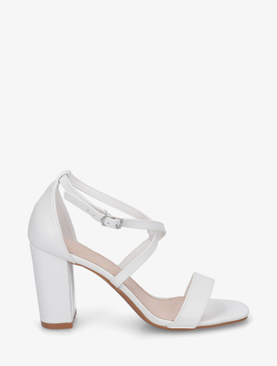 Sandales à brides croisées - Blanc - 1