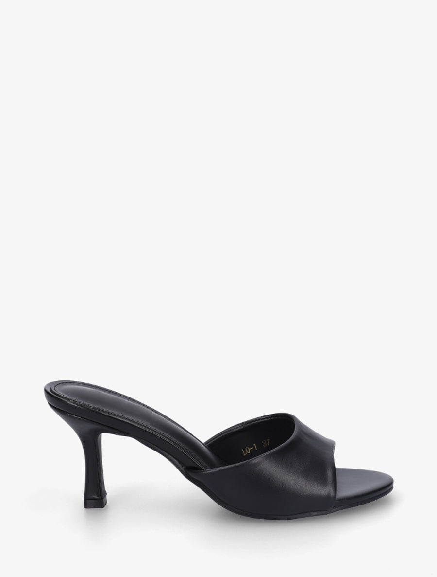 Mules classiques en simili - Noir - 1