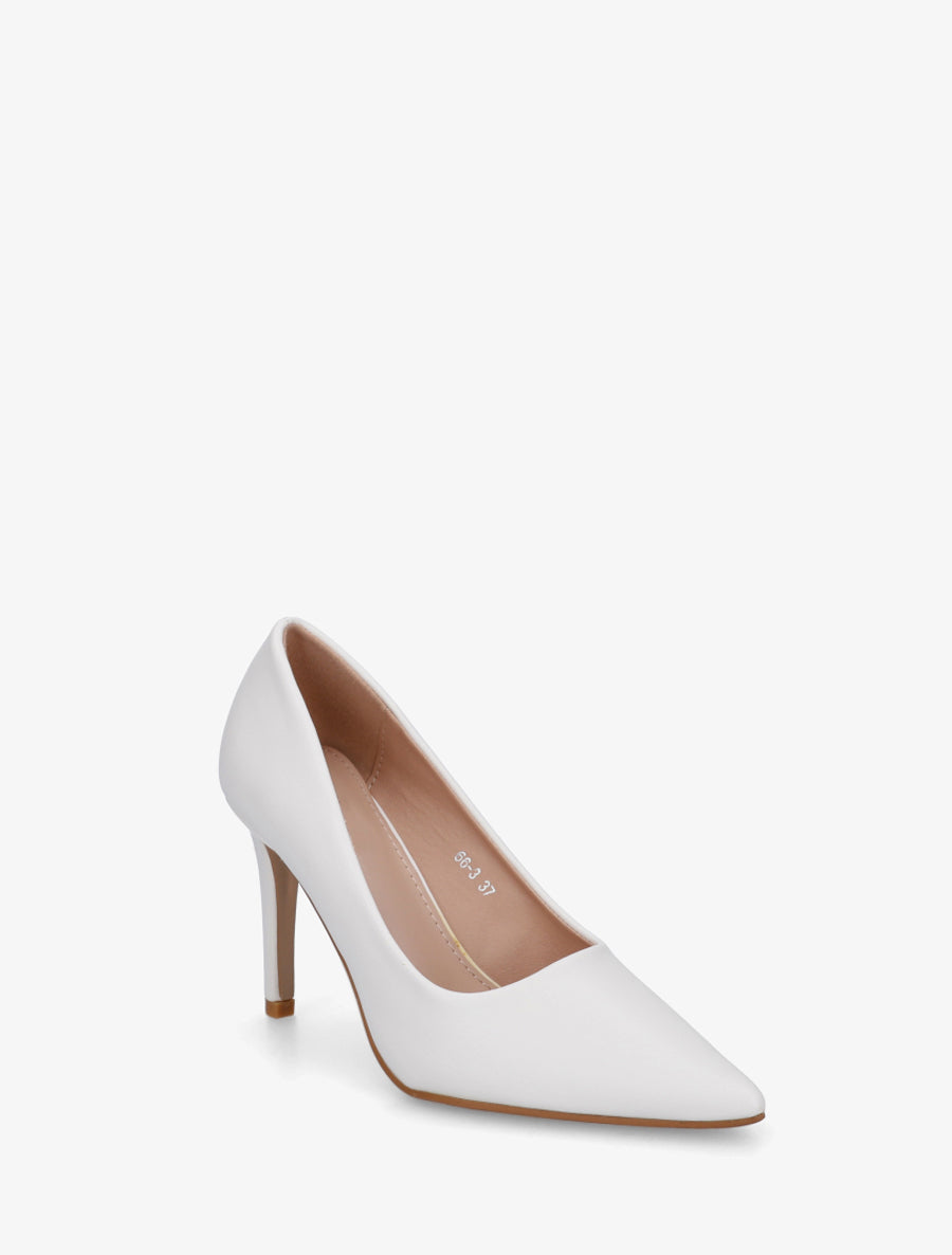Escarpins classiques à talon aiguille - Blanc - 2