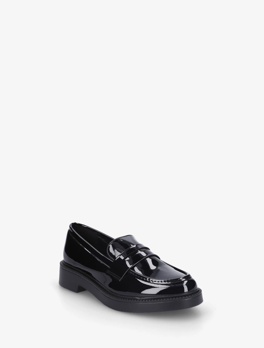 Mocassins en simili vernis - Noir - 2