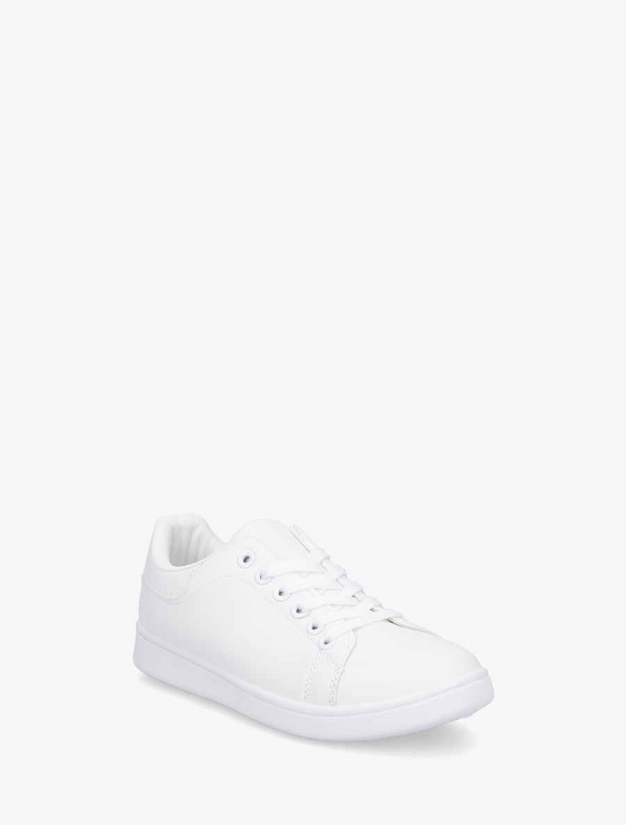 Baskets classiques en simili - Blanc - 2