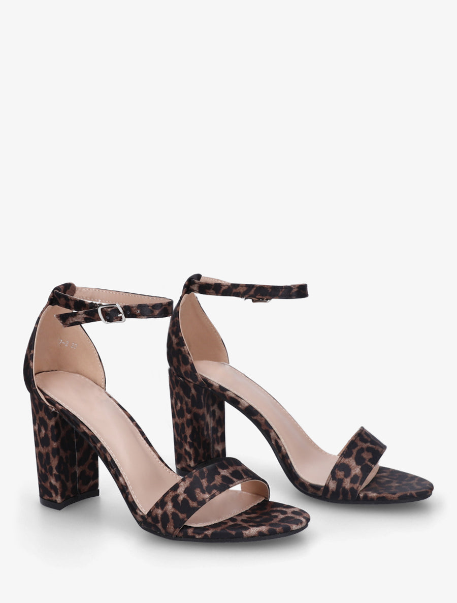 Sandales classiques à talon haut - Beige - 4