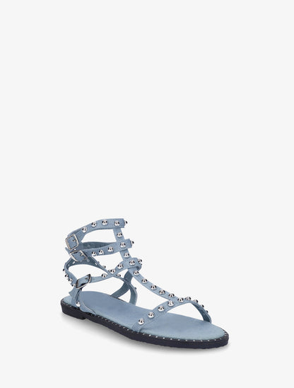 Spartiates montantes à clous - Bleu denim - 2