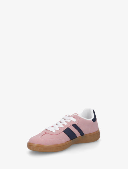 Sneakers à bandes contrastantes - Rose - 3