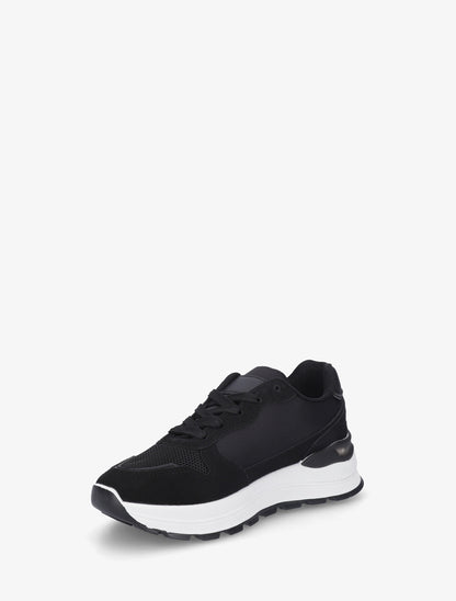 Sneakers en simili stylisés - Noir - 3