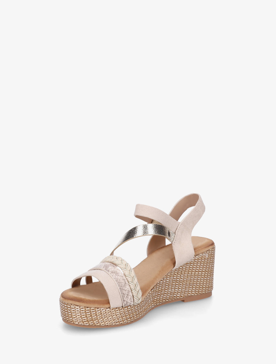Sandales multibride fantaisie - Beige - 3