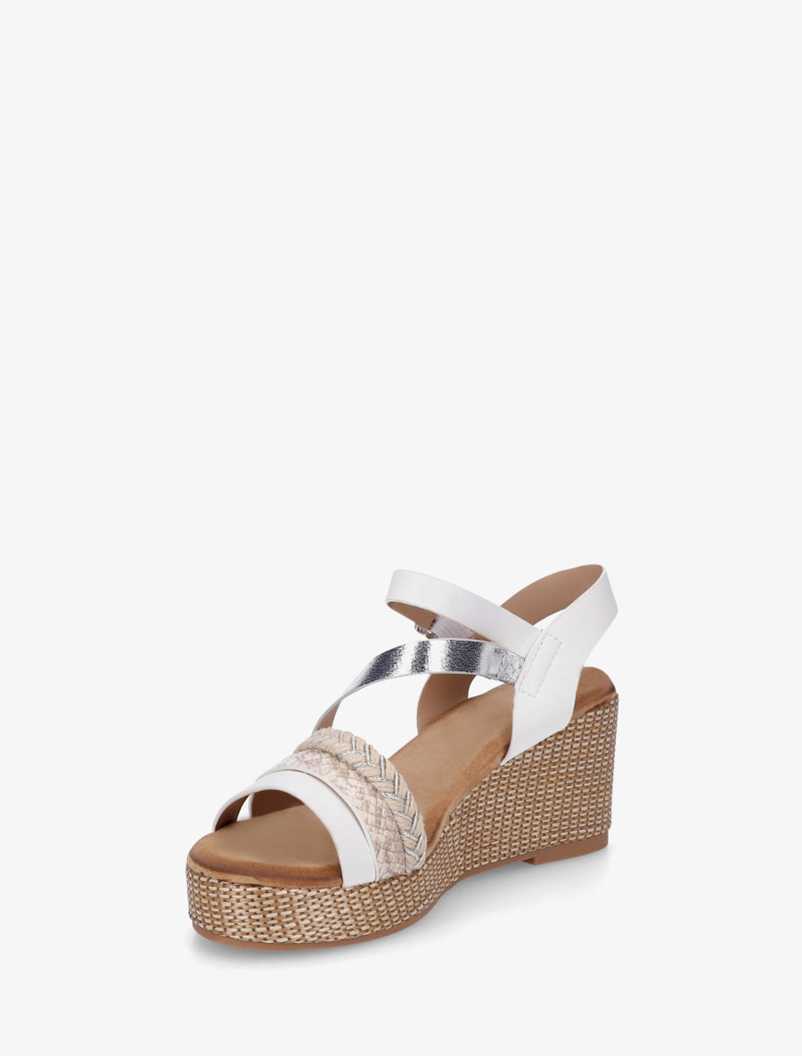 Sandales multibride fantaisie - Blanc - 3