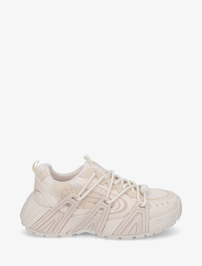 Baskets à double lacets - Beige - 1