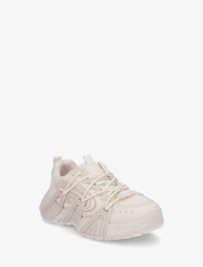 Baskets à double lacets - Beige - 2