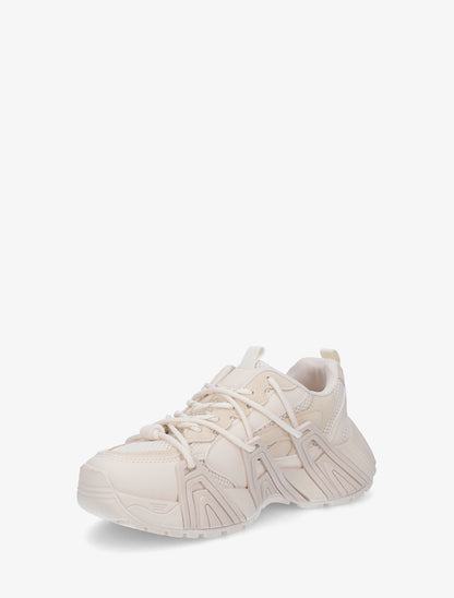 Baskets à double lacets - Beige - 3
