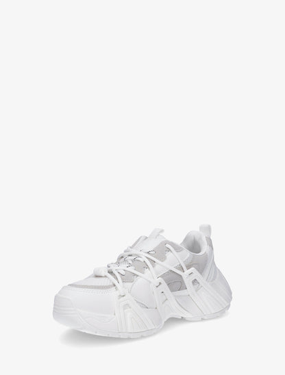 Baskets à double lacets - Blanc - 3