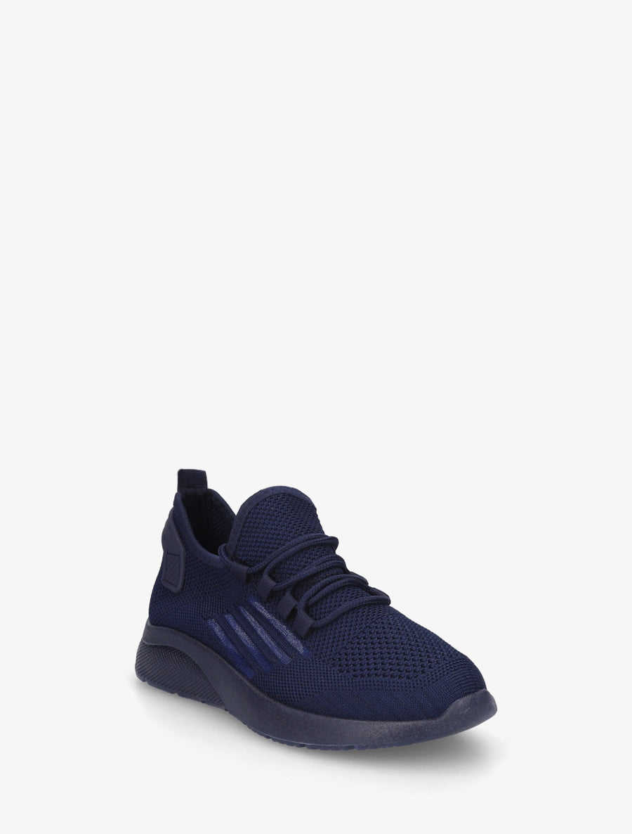 Baskets en tissu style running - Marine - 2