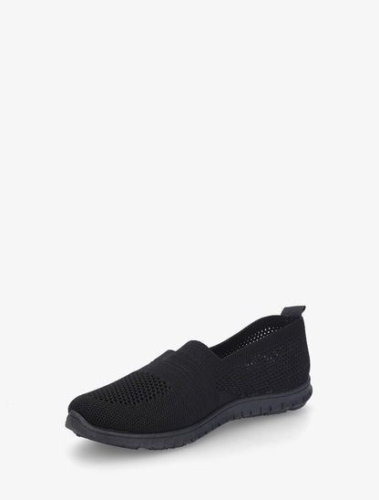 Slip-on en maille - Noir - 3