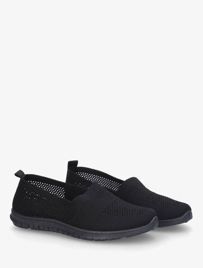 Slip-on en maille - Noir - 4