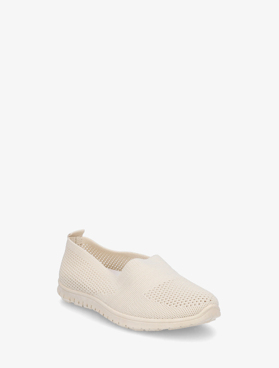 Slip-on en maille - Beige - 2