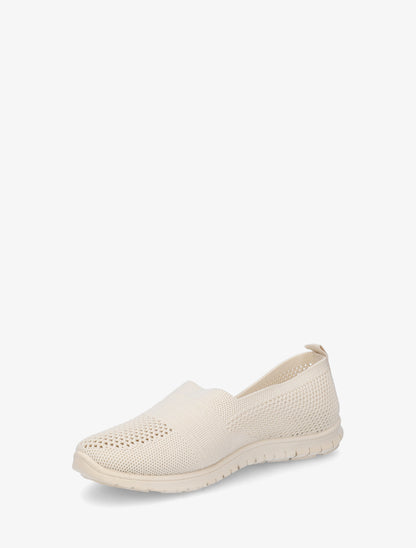 Slip-on en maille - Beige - 3