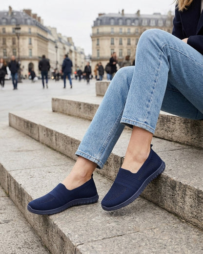 Slip-on en maille - Marine