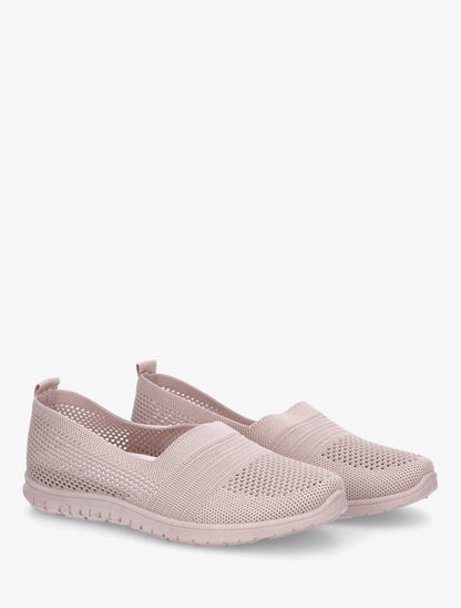 Slip-on en maille - Rose - 4