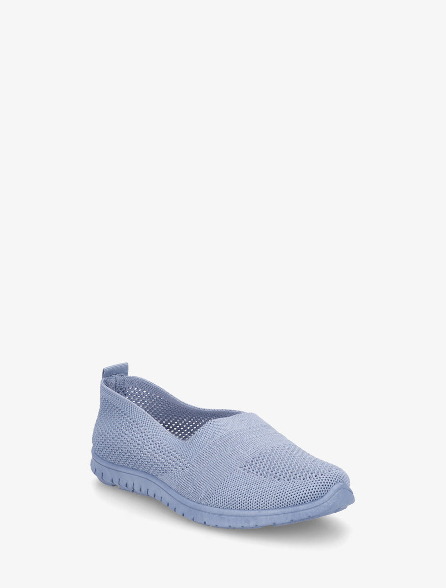 Slip-on en maille - Bleu clair - 2