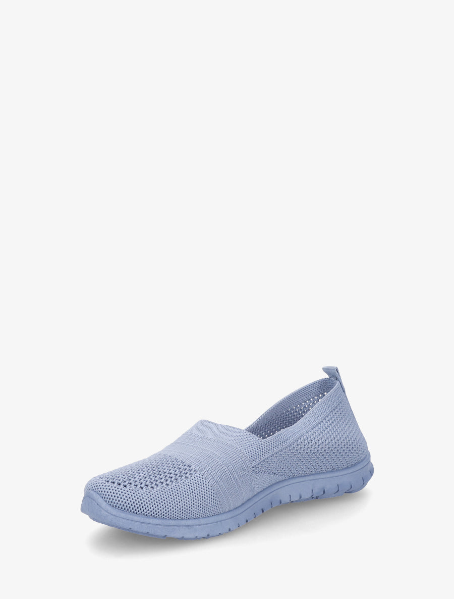 Slip-on en maille - Bleu clair - 3