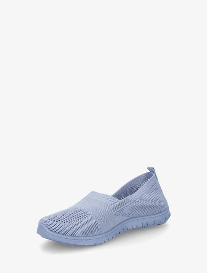 Slip-on en maille - Bleu clair - 3