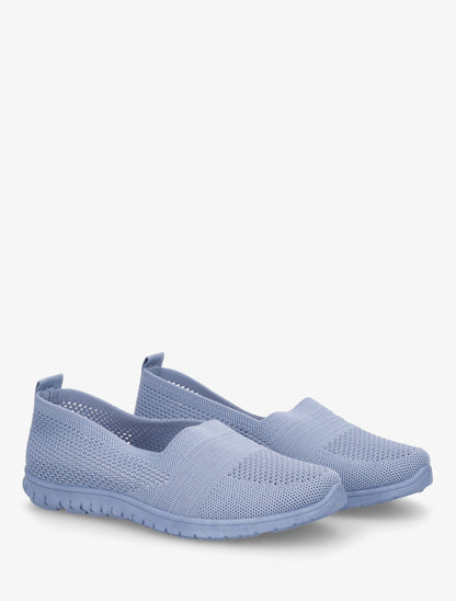 Slip-on en maille - Bleu clair - 4
