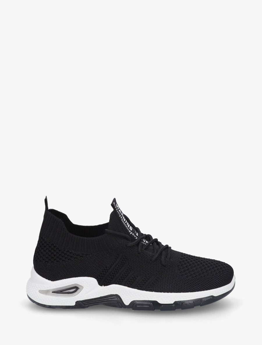 Baskets souples en maille - Noir - 1