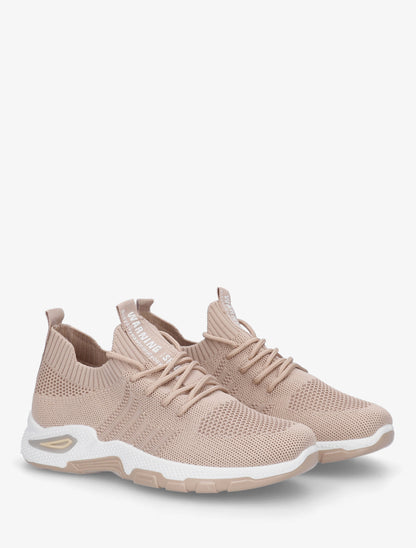 Baskets souples en maille - Beige foncé - 4