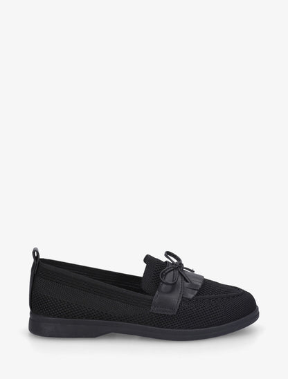 Mocassins en maille à nœud - Noir - 1