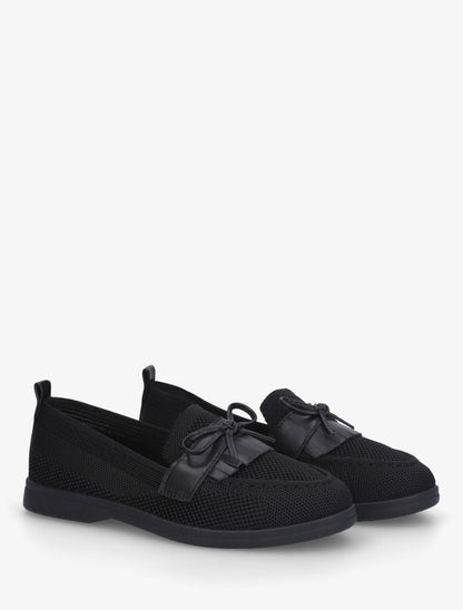 Mocassins en maille à nœud - Noir - 4