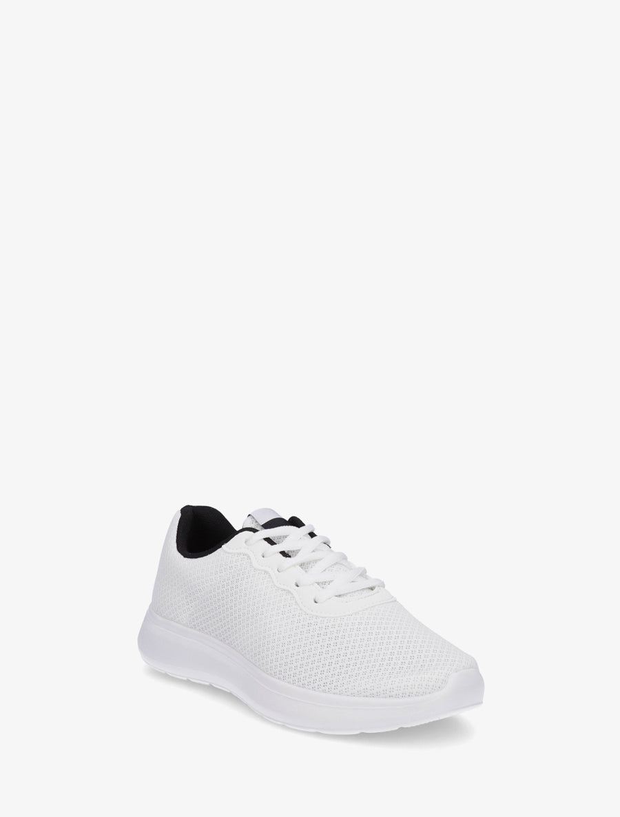Sneakers unies en mesh - Blanc - 2