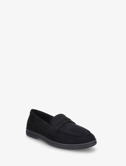 Mocassins unis en suédine - Noir - 2