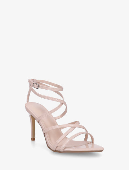 Sandales multibrides à talon aiguille - Beige - 2