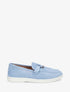 Mocassins en suédine à semelle plate - Bleu ciel - 1