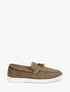 Mocassins en suédine à semelle plate - Kaki - 1