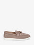 Mocassins en suédine à semelle plate - Taupe - 1