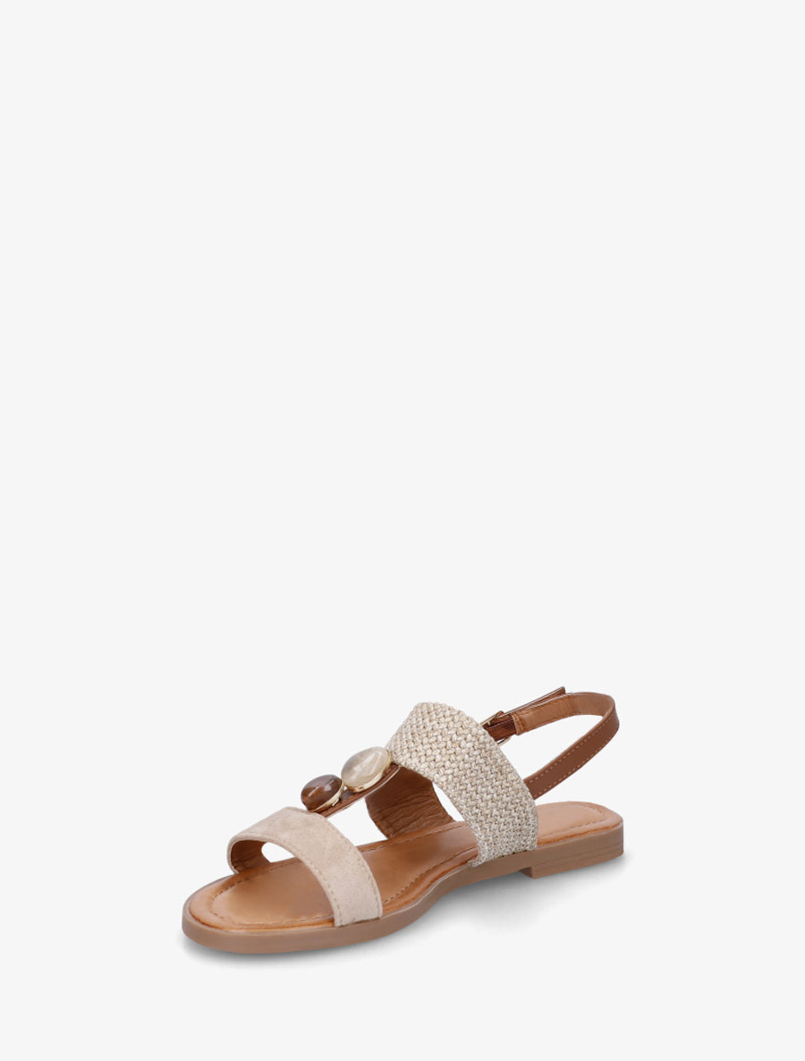 Nu-pieds à brides dépareillés - Taupe - 3