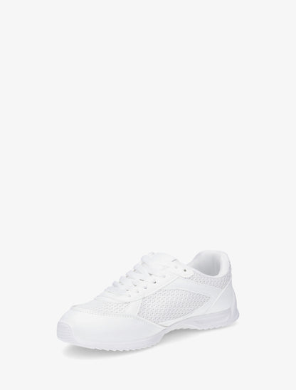 Baskets casual en tissu et simili - Blanc - 3