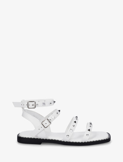 Nu-pieds à multibrides cloutées - Blanc - 1